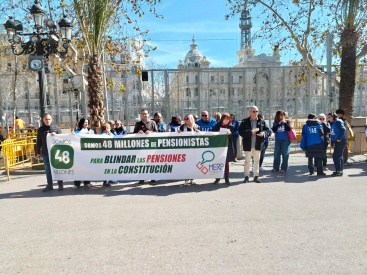 Organitzacions es mobilitzen pel blindatge de les pensions a València