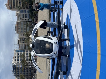Benidorm acull el primer vol en Europa d'un aerotaxi i drones en un entorn urbà i Uspace