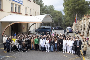 Estudiantes de Enfermería del CEU celebran la festividad de San Juan de Dios en el hospital La Magdalena