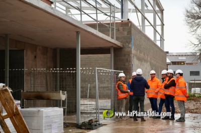 Falomir visita las obras del IES Ximn dUrrea y anuncia que el prximo curso comenzarn all las clases