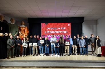 Homenaje a deportistas locales en la VI Gala de l'Esport de Cabanes