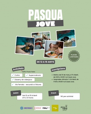 Pasqua Jove de Almenara: videojuegos, cocina, supervivencia y vía ferrata