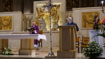 Celebran misa del peregrino en la Basílica de Sant Pasqual