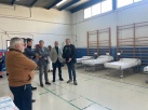 Vicent Sales acompaa al conseller de Sanidad Marciano Gomez en su visita al PICE durante las Fiestas de la Magdalena