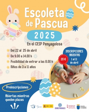 Burriana abre el plazo de preinscripción para la Escoleta de Pascua