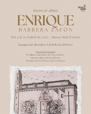 Mostra de dibuixos d'Enrique Barrera Zafón en el Molí d'Arròs d'Almenara