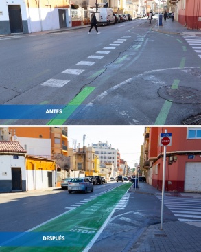 Burriana dice adiós al 'scalextric' de carril bici de Aparisi