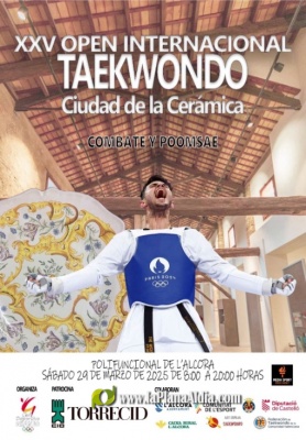 Este sábado 29 L’Alcora acoge la 25º edición del Open Internacional de Taekwondo ‘Ciudad de la Cerámica’