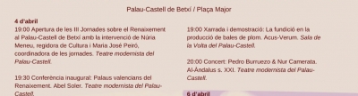 Betx viatja al Renaixement amb un cap de setmana ple d'histria, msica i espectacle