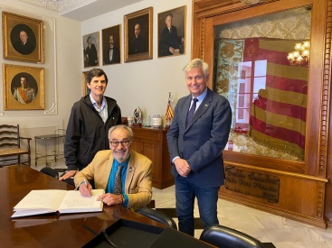 Visita del nou president del Consell Valenci de Cultura a Lo Rat Penat