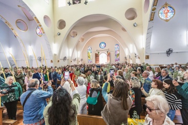 Multitudinaria celebración del Domingo de Ramos en Oropesa del Mar