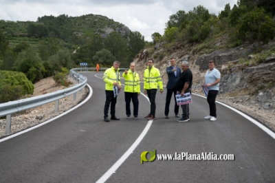 La Diputación de Castellón concluye las obras de mejora de la carretera CV-154 que une La Serratella y la Torre d'en Doménec
