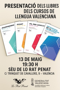 Lo Rat peenat presenta nuevos libros de Cursos de Lengua Valenciana
