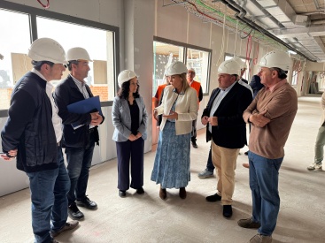 Visita de la Vicepresidenta del Consell a las obras de la nueva residencia de mayores en Sant Joan de Moró