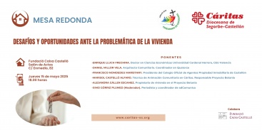Cáritas Diocesana organiza la mesa redonda sobre la problemática de la vivienda