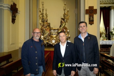 La Diputación de Castellón se compromete a mejorar el patrimonio histórico de Burriana y acometerá la restauración de la peana de Sant Blai