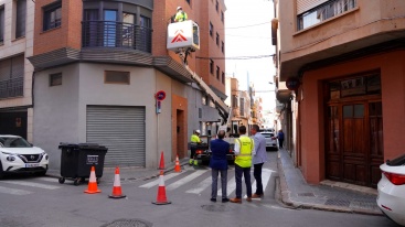 Burriana inicia las obras para renovar el alumbrado público de todo el municipio