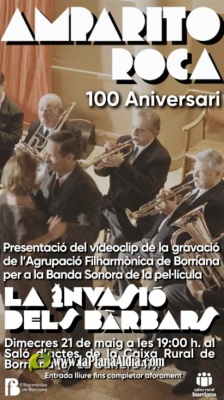 L’Agrupació Filharmònica Borrianenca presentarà un videoclip de la pel·lícula ‘La invasió dels bàrbars’, de Vicent Monsonis