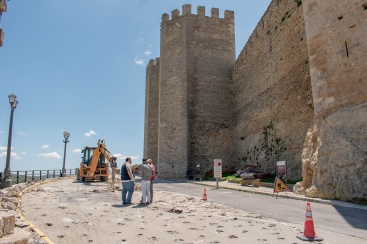 Comienzan las obras de remodelación de la entrada a Morella por el portal de Sant Miquel