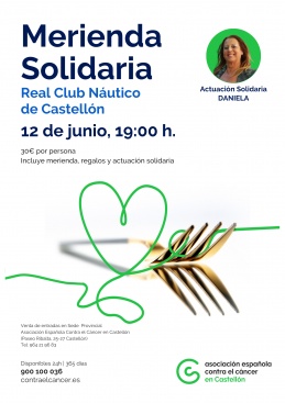 Merienda solidaria de la Asociación Española Contra el Cáncer en Castellón