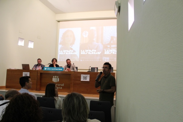La Caixa Rural acull la presentaci� del videoclip de la pel�l�cula 'La invasi� dels b�rbars' en la qual participa l'AFB