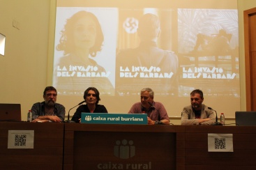 La Caixa Rural acoge la presentación del videoclip de la película 'La invasión de los bárbaros' en la que participa la AFB