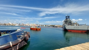 Ejercicio de seguridad marítima MARSEC-25 en el puerto de Castellón