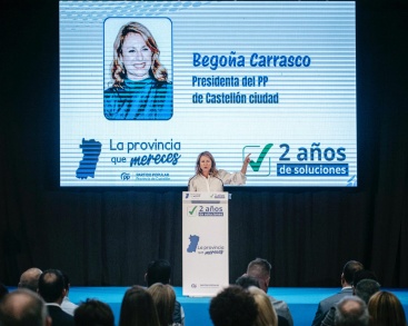 Begoña Carrasco destaca dos años de soluciones para Castellón