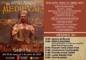 Desfilada inaugural del XII Mercat Medieval 'Maria de Luna'