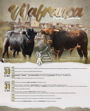 Inauguración de la temporada de toros en Vilafranca con la fiesta anual de la Peña Taurina