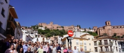 Vilafams recibe la visita de la Escuela de Adultos de Sedav en una maana de hermandad entre los pueblos
