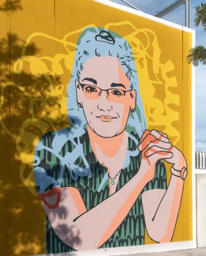 Eva Nogales inaugura el seu mural de Dones de Ci�ncia a Valencia