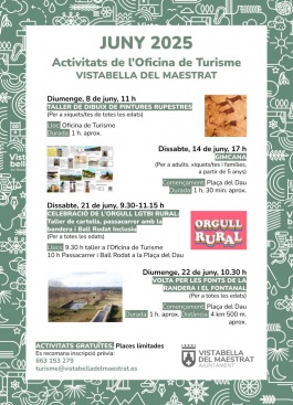 Vistabella del Maestrat inicia un mes de junio lleno de actividades culturales y turísticas