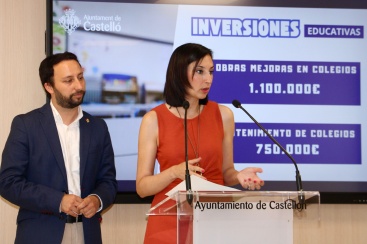 Castellón destina cerca de 2 millones de euros a obras de mejora y mantenimiento de colegios