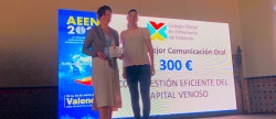 Entregado premio a la mejor comunicacin en el Congreso de Neuroenfermera en Valencia