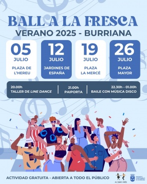 Burriana es plena de ritme amb 'Ball a la Fresca' aquest mes de juliol