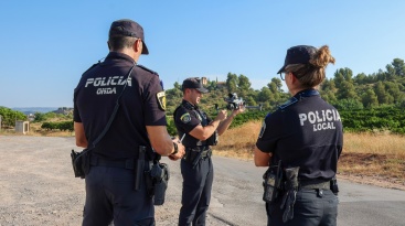 La Policía Local de Onda se forma como pilotos de dron para reforzar la vigilancia contra incendios
