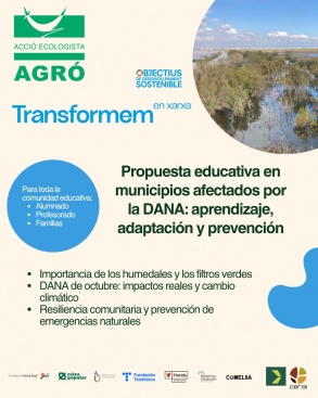 Acció Ecologista-Agró lanza una propuesta educativa en los municipios afectados por la DANA