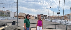 Renovacin del csped del campo de ftbol 8 de Boqueres en Almassora