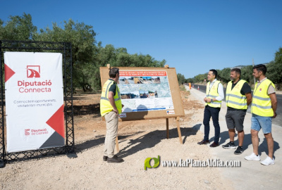 La Diputación de Castellón continúa impulsando la mejora de la red de carreteras con una nueva actuación en la CV-100 en el término municipal de Rossell