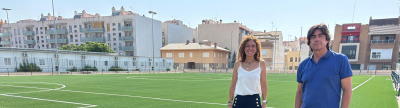 Almassora renueva el campo de futbol 8 de Boqueres para la nueva temporada deportiva