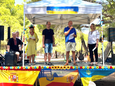 Castellón conmemora el Día de la Independencia de Ucrania con una jornada intercultural y solidaria en el Parque del Pinar