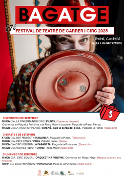 Betxí vivirá el 27º Festival Bagatge con una edición variada y dos montajes itinerantes