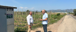 Moncofa refora la seguretat en el camp amb la collocaci de 200 cartells informatius en els hidrants de reg