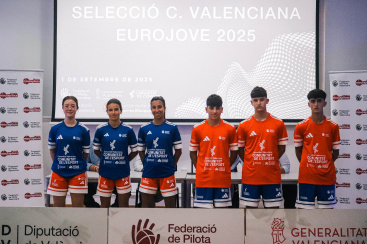 Presentació dels equips de la selecció de la Comunitat Valenciana per a l'Eurojove 2025 a Bèlgica