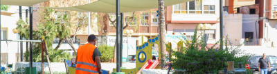 Onda inicia el desmontaje de la Plaza España para dar paso a su gran transformación