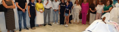 El centro social de Caixa Rural Burriana acoge la exposicin de los trabajos de la asociacin de Bolilleres i Mig Punt en Burriana