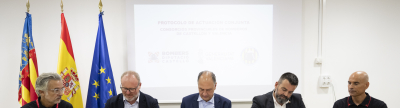 Los Consorcios de Bomberos de Castelln y Valencia firman un protocolo de colaboracin para mejorar la atencin en emergencias en zonas limtrofes