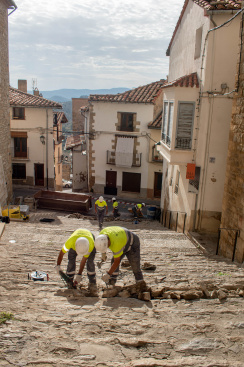 El taller d'ocupació comença la reparació de les costes de Morella