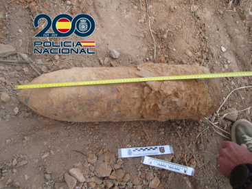 La Policía Nacional desactiva un artefacto explosivo de la Guerra Civil española en Castellón